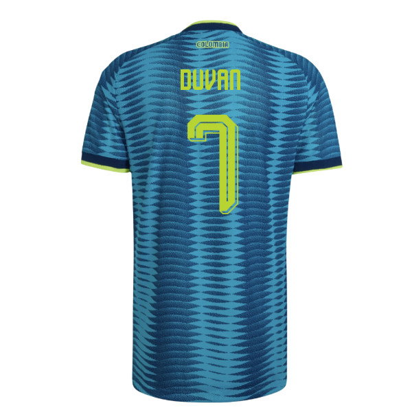 2026-2027 Colombia Authentic Away Shirt (Duvan 7)-SoccerKits Hub | Buy Soccer Jerseys Online
